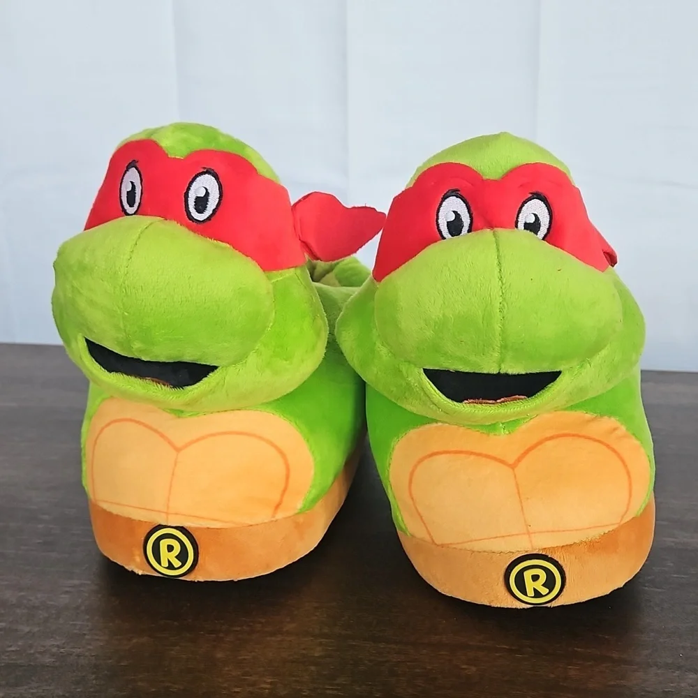 Teenage Mutant Ninja Turtles Green & Orange Kids Slippers